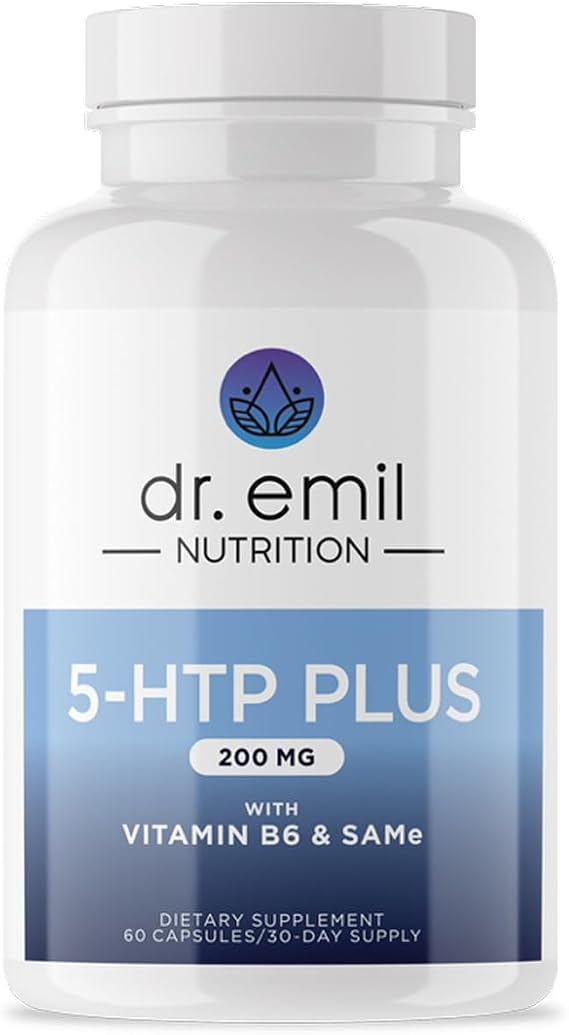 Dr. Emil 200MG 5-HTP Plus, Mood & Sleep, L-Tryptophan, B6, SAM-e, 60 Count