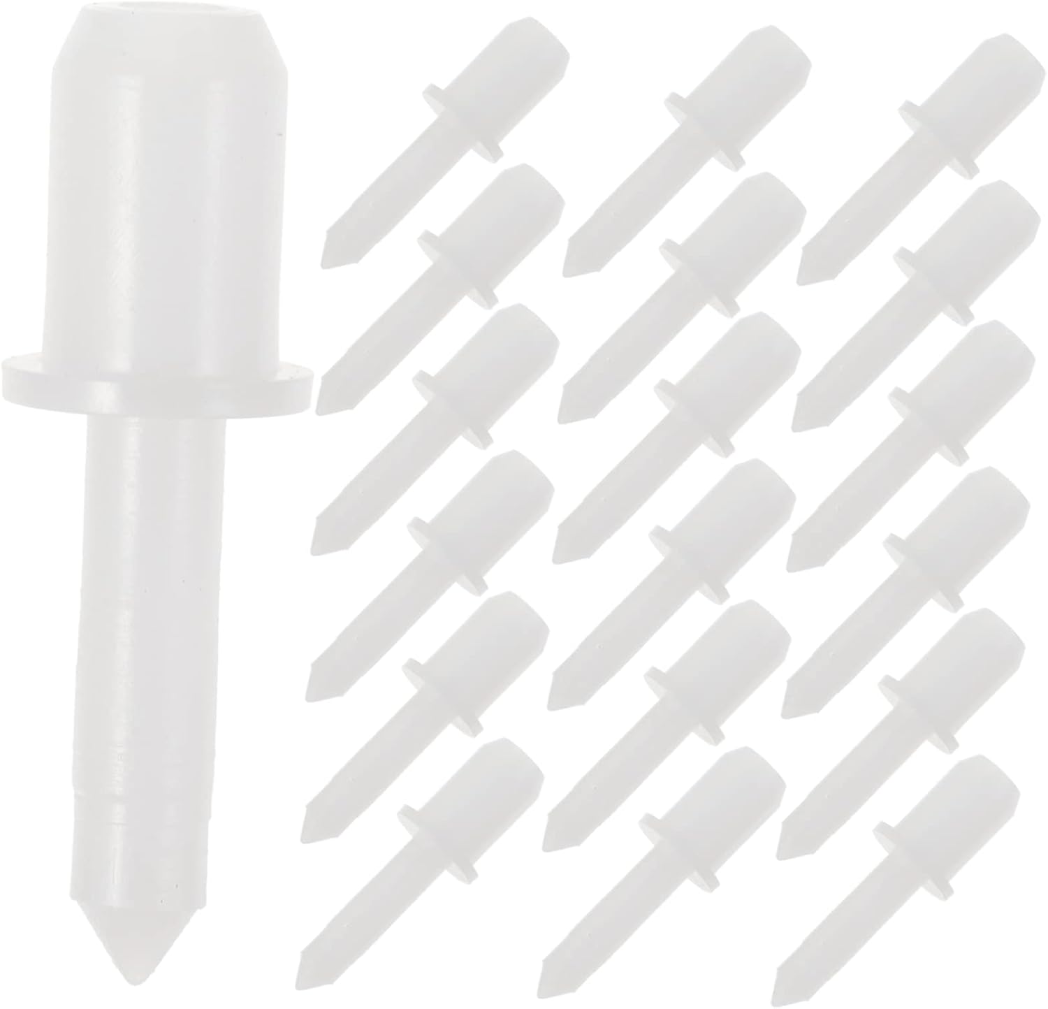 60pcs Shutter Repair Maintenance Plantation Shutter Pin Shutter Repair Pin Bolt Repair Shutter Tool Insert Louver Staple Replacement Repair Tool Plastic White