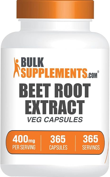 Beet Root Extract Capsules - Superfood Supplement, Beet Root Supplement - Vegan & Gluten Free, 1 Capsule per Serving (400mg), 365 Count (Pack of 1)