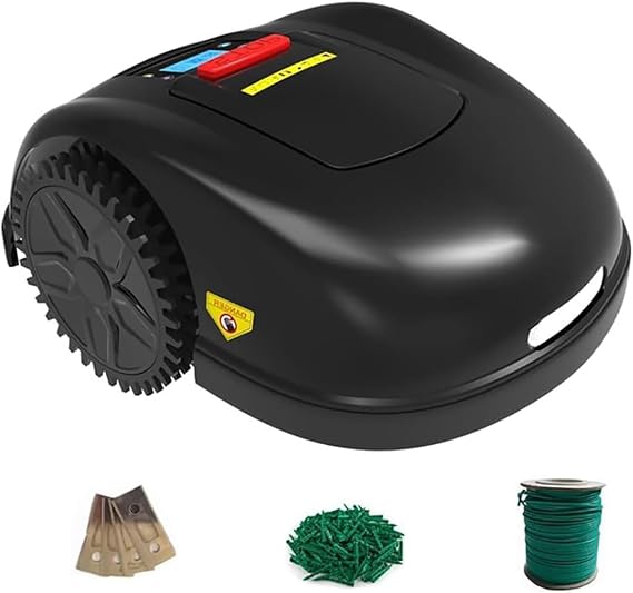 Smart robot lawn mower, self-charging, suitable for lawn up to 3600 square meters. m, cutting width 28cm, App control with 12 language options, anti-theft and overload protection