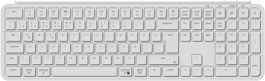 Keychron B6 Pro%100 Full Size Ultra-Slim 2.4 GHz Türkçe Kablosuz Klavye (B6P-K8-TR)