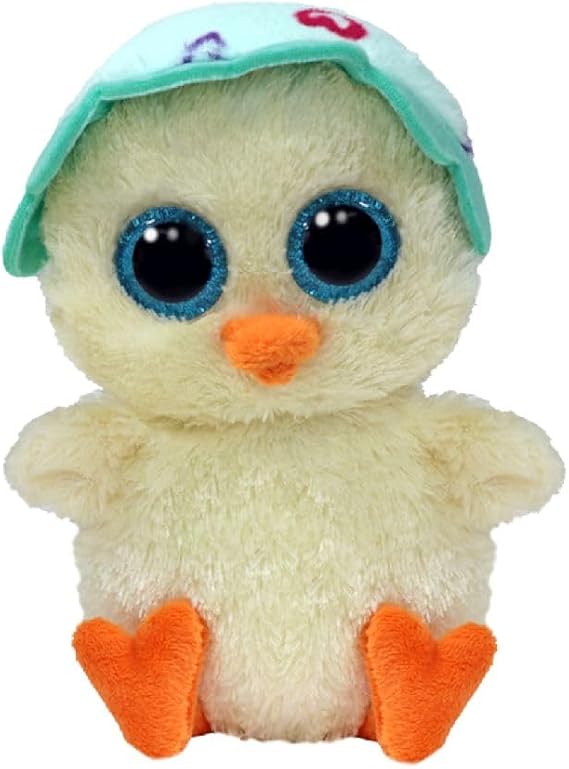 Ty Beanie Boo Emmie the Easter Chick with a Hat - 6"