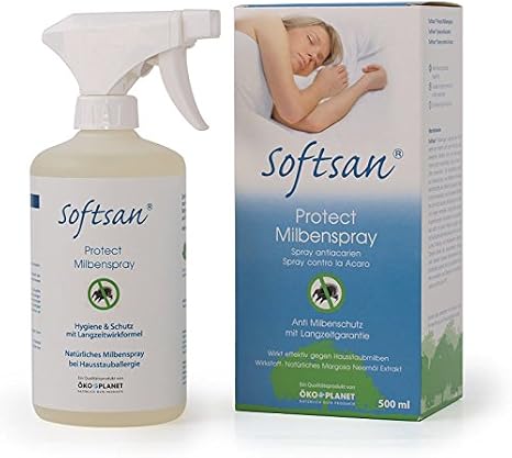 Softsan Mite Spray for Mattresses Textiles 500 ml for House Dust Allergy