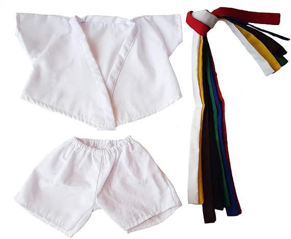 Karate Uniform Outfit Teddy Bear Clothes Fits Most 14" - 18" Build-a-Bear and Make Your Own Stuffed Animals