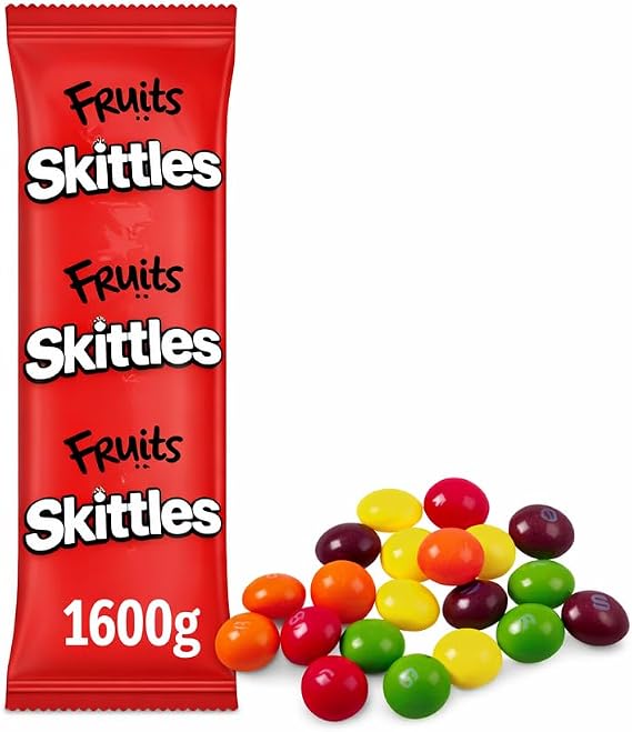 Skittles Original Fruity Chewy Sweets 1.6kg Bulk Bag | Vibrant Assorted Colours | Perfect for Sweet Tables, Party Bags & Sharing
