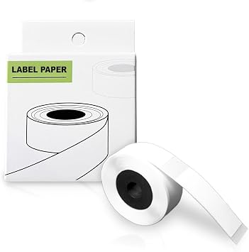 Arkscan L4C Label Maker Tape Black on White Thermal Sticker Paper Self-Adhesive Label Tape for Arkscan M200 Printer, 14mm x 40mm (0.55 x 1.57 Inch) 160 Tapes/Roll, 1-Roll, with Chip
