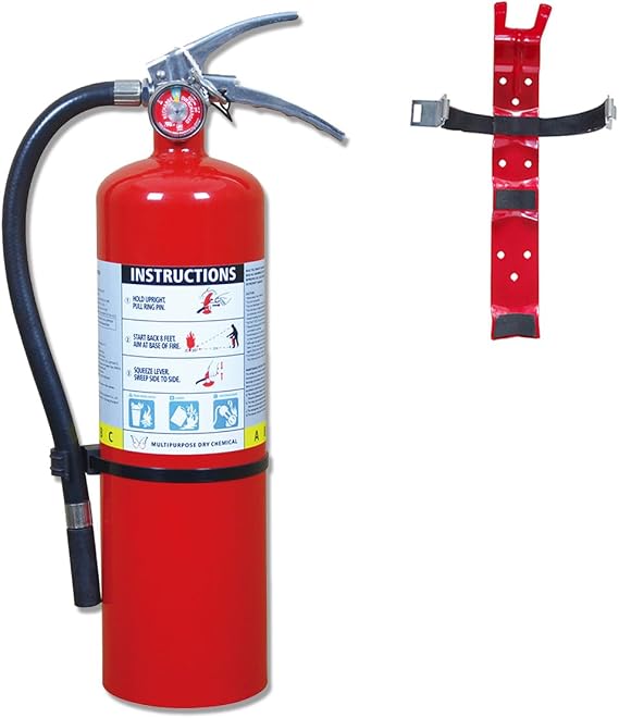VICTORY Fire Extinguisher for Home ABC Dry Chemical Fire Extinguisher with Wall Bracket 5LB Suitable for Office Truck