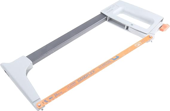 Bahco 225-PLUS Hacksaw Frame, 300mm Length, Orange/Silver/Black