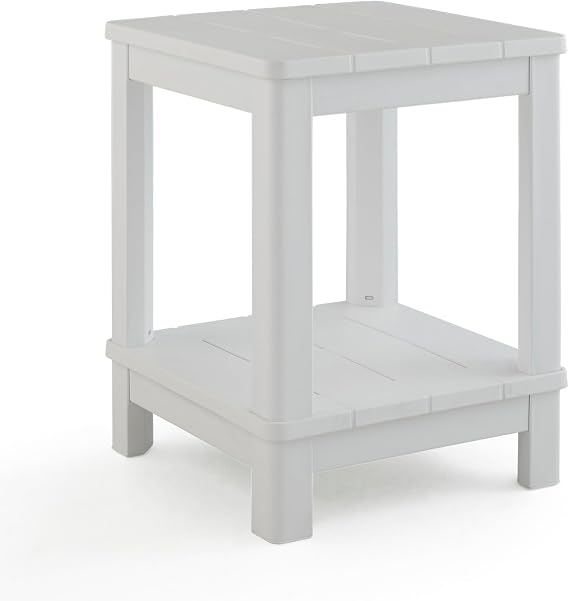 Keter Deluxe Adirondack Side Table - White