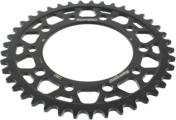 Supersprox Steel Rear Sprocket (520 / 46T) (Black) For 03-22 KAWASAKI ZX636