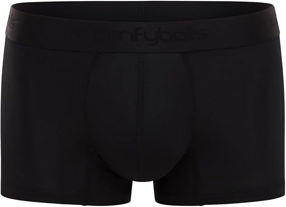 Comfyballs Mens Cotton Regular Boxer - Ghost Black