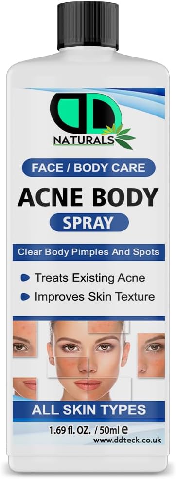 Acne Body for Face & Body – Clear Skin Treatment, Reduces Acne Breakouts, Soothes Irritation – Fast Absorbing & Non-Greasy Formula – Men & Women (50ml)