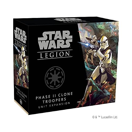Star Wars: Legion Phase II Clone Troopers Unit Expansion - Unleash Elite Corps! Tabletop Miniatures Strategy Game for Kids and Adults, Ages 14+, 2 Players, 3 Hour Playtime, Made by Atomic Mass Games