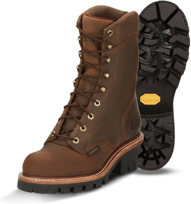 Chippewa Super DNA 9" Logger Boots for Men, ASTM F2892 EH-Rated Protection