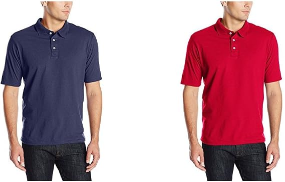 Hanes Men's FreshIQ Polo Shirt, Mens X-Temp Polo Shirt, Moisture-Wicking Performance Polo Shirt