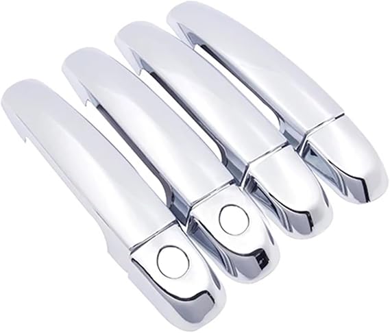 Car Accessories for suzukis Swift Maruti DZire 2011 2012 2013 2014 2015 2016 Chrome Smart Door Handle Car Cover Protective Accessories Stickers(4Handle 2 Keyholes)