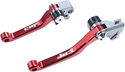Motorcycle CNC Foldable Pivot Clutch Brake Lever Handle for CRF125F CRF125 F CRF 125F 2014 2015 2016 2017 2019 2019 2020 2021 2022 Red