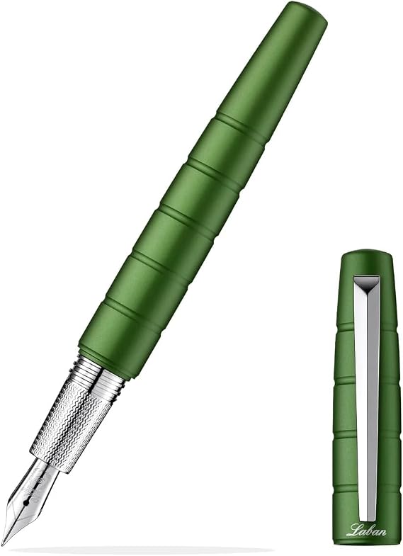 Laban Solar Fountain Pen - Green - Broad Nib