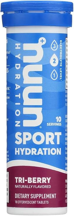 Nuun Active: Tri-Berry Electrolyte Enhanced Drink Tablets (6-Pack of 10 Tablets)