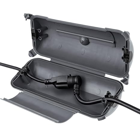 Flemoon Outdoor Extension Cord Safety Cover, IP44 Waterproof Electrical Box