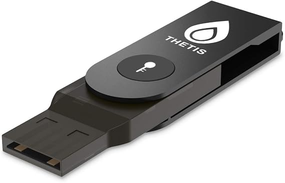 FIDO2 Security Key Thetis Security Key [Foldable] Two-Factor Authentication USB (Type A) for Additional Protection in Windows/Linux/Mac OS Gmail Facebook Dropbox SalesForce GitHub