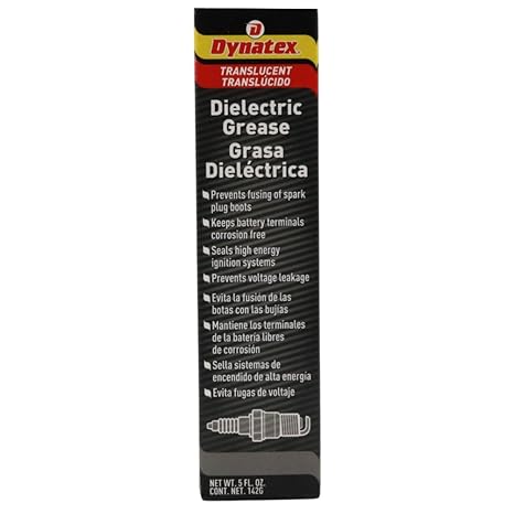 Dynatex Dielectric Grease 5 oz Tube (1 Pack) | Silicone-Based, High Temp Vacuum & Water Resistant, Protects Electrical Connections, Non-Hardening