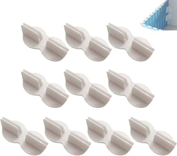10pcs Drawer Dividers Side Fixing Buckle Drawer Divider Fixed Clip for Sock Underwear Organizer Diy Dressing Table Tools