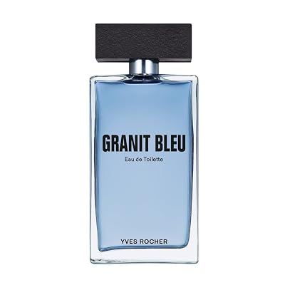 Yves Rocher Granit Bleu Eau de Toilette for Men Long Lasting Fragrance 100 ml.3.3 fl.oz.