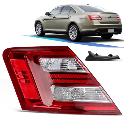 LED Outside Tail Light Assembly Compatible with 2013 2014 2015 2016 2017 2018 2019 Ford Taurus Taillight Rear Brake Lamp Signal Assembly Left Driver Side