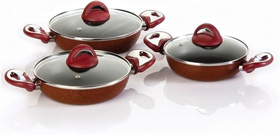 Taç Granit Omlet Set, 3`lü, 16cmx18cmx20cm