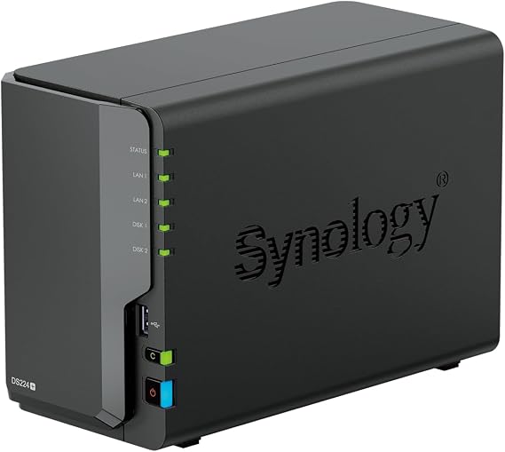 Synology DS224+ 2-Bay Diskstation NAS (Intel Celeron J4125 4-Core 2.0 GHz 2GB DDR4 RAM 2xRJ-45 1GbE LAN Port) 8 TB Bundle with 2X HAT3300-4T