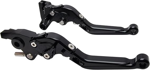 Brake Clutch Levers Replacement for CFMOTO 650NK 400NK 16-19 | CNC Aluminum,Adjustable Motorcycle Handle Levers,6-Gear Reach for Easy Control, Foldable Crash-proof Design