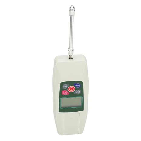 Focket Digital Force, 2N Capacity Precision Machined 0.001N Resolution 4 Units Conversion Three Measurement Modes Push Pull Meter Dynamometer with Scratch ABS and 6 Test