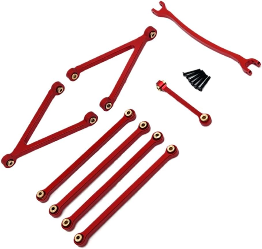 Pull Rod Kit for FMS 1/24 Scale FCX24M Camel Cup D110 First Generation Discovery RC Model(Red)