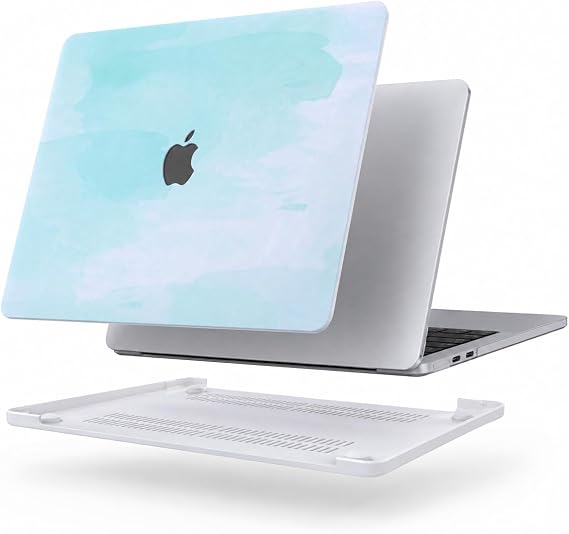 McStorey MacBook Air 13.6 İnç Kılıf Uyumlu M2 M3 M4 M5 Sert Koruyucu Hard Case A2681 A3113 A3240 A3449 Darbe ve Çizilme Koruma Açık Yeşil