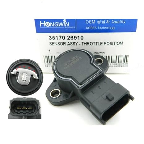 35170 26910 Throttle Position Sensor Compatible with Hyundai Elantra 2.0L Kia Soul 1.6L 2.0L 07-12 35170-26910,3517026910