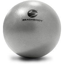 BODi Core Ball for Core Strengthening, 8" Small Exercise Ball, Lightweight, Durable, Inflatable, Home Gym Workout Equipment for Yoga, Pilates, Fitness, Inflation Straw and Plug Included, Silver