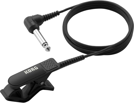 Korg CM200BK Clip-On Contact Microphone, Black, Auxiliary