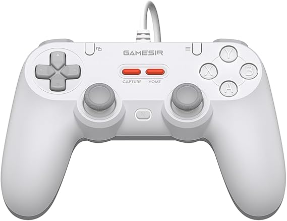GameSir Tegenaria Lite 有線ゲームコントローラー Switch/Switch2/Android/iOS/PC/Steam 対応 ゲームパッド ドリフト防止ホール効果スティック搭載 1000Hzポーリングレート 背面ボタン デュアル振動 レトロデザイン付き PC コントローラー White