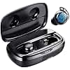 Tribit Wireless Earbuds Bluetooth 5.3 Headphones In Ear with Microphone Touch Control Earphones with Call Noise Reduction Bluetooth Earbuds 110H Playtime Deep Bass IPX8 Waterproof Black