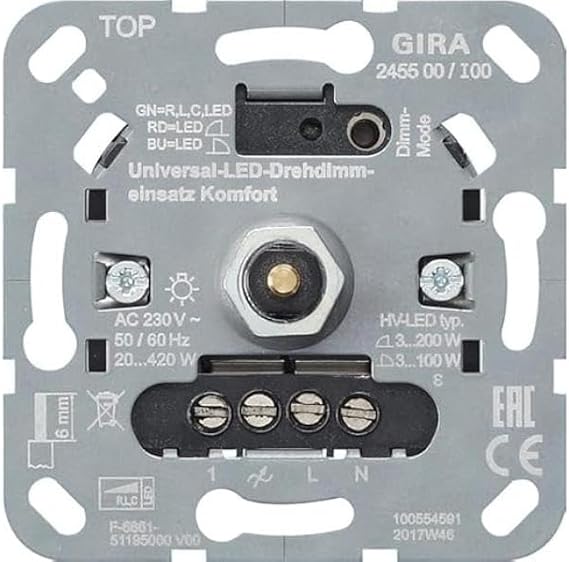 Gira LED Universal Dimmer Insert 245500 See Item Description