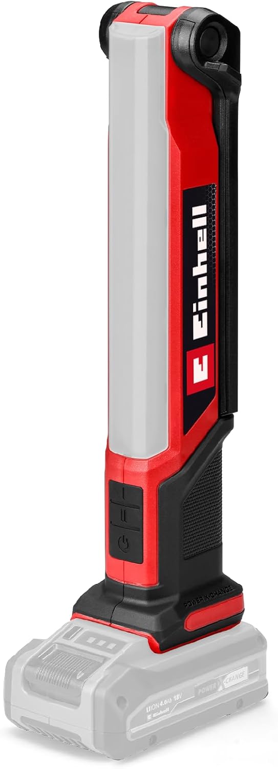 Einhell Akülü lamba TE-CL 181000 S Li-Solo Power X-Change 18 V, katlanabilir ışık başlığı, 3 aydınlatma ayarı, 15 LED, 1000 lümen, 5700 Kelvin, aküsüz