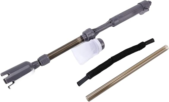 Yosoo Health Gear Aquarium Gravel Cleaner, Fish Vacuum Gravel Cleaner Telescopic Multipurpose Electric Vacuum Aquarium Siphon Fish Water Changer Set for Water Changing Sand Washing Dirt Cleaning