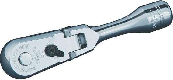 nepros Compact Flex-Head Ratchet Handle NBRC390FS