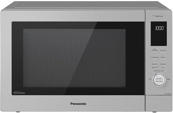 Panasonic HomeChef 4-in-1 Countertop Microwave Air Fryer Combo, Time-Saving 20 Presets + App-Linked Recipes, 1000W 1.2 cu ft Inverter Multi Oven & Convection Tech NN-CV87QS Stainless Steel