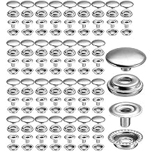 120 Stainless Steel Marine Grade Boat Canvas Snap Kit 15 mm Fasteners - snap button press stud cap for fabric & jeans DIY craft marine & clothing PU