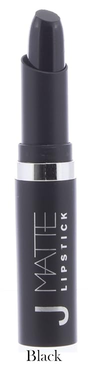 J MATTE Lipstick Ultra Matte Super Rich Smooth Hydrating Treatment Long Lasting Waterproof 36 Colors to choose from (Black)
