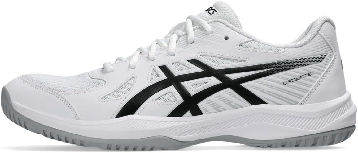 ASICS Men's Upcourt 6 Volleyball Shoes, Oyster Grey/Midnight Blue