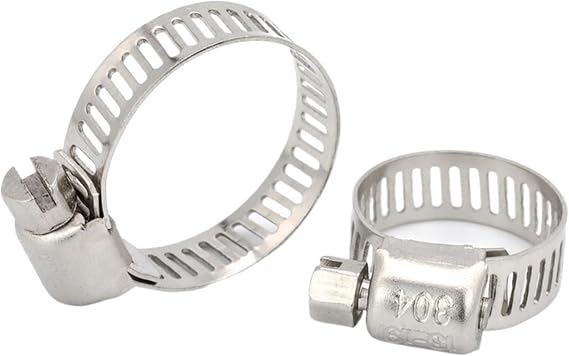 3-10pcs Hose Clamp Adjustable 6-82mm Stainless Steel Worm Gear Hose Clip Hose Lock for Water Pipe Plumbing(18-32mm 5pcs)