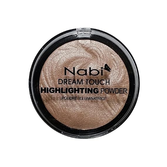 Nabi Dream Touch Highlighting Powder, Shimmer Glow, Poudre Illuminatrice (B-Rose Pink, Compact)